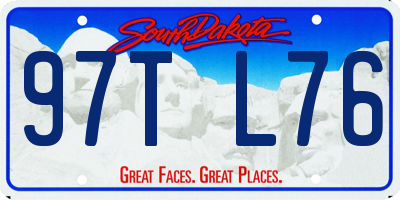 SD license plate 97TL76