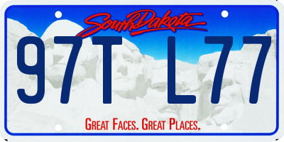 SD license plate 97TL77