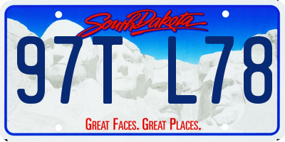 SD license plate 97TL78