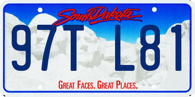 SD license plate 97TL81