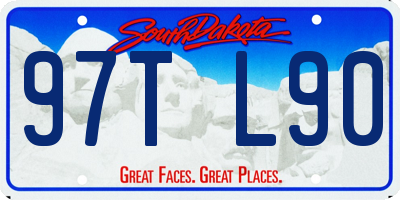 SD license plate 97TL90