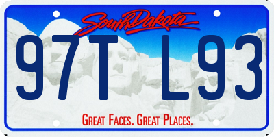 SD license plate 97TL93