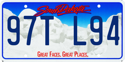 SD license plate 97TL94