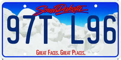 SD license plate 97TL96