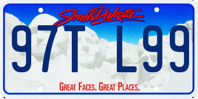 SD license plate 97TL99