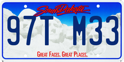 SD license plate 97TM33