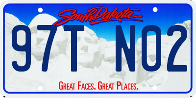 SD license plate 97TN02