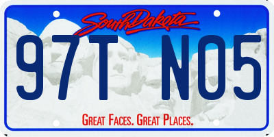 SD license plate 97TN05