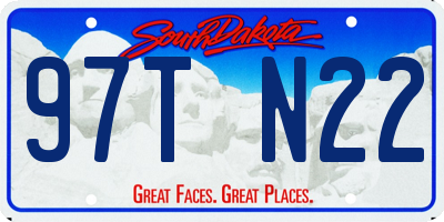 SD license plate 97TN22