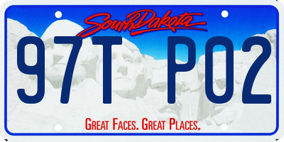 SD license plate 97TP02