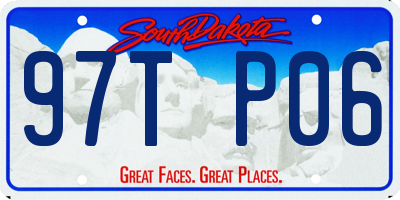 SD license plate 97TP06