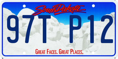 SD license plate 97TP12