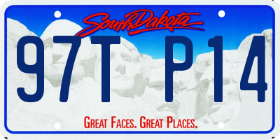 SD license plate 97TP14