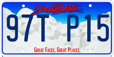 SD license plate 97TP15