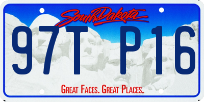 SD license plate 97TP16