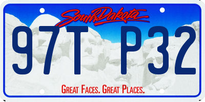 SD license plate 97TP32