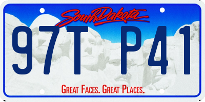 SD license plate 97TP41