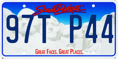 SD license plate 97TP44