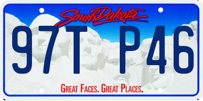 SD license plate 97TP46
