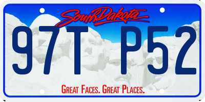 SD license plate 97TP52