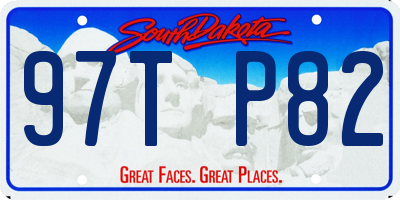 SD license plate 97TP82