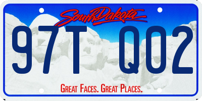 SD license plate 97TQ02