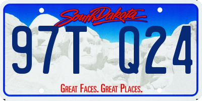 SD license plate 97TQ24