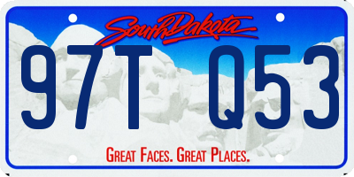 SD license plate 97TQ53