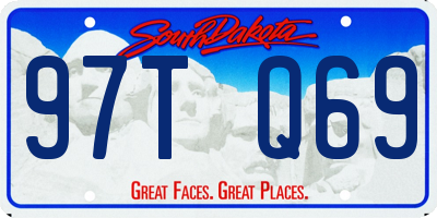 SD license plate 97TQ69