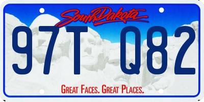 SD license plate 97TQ82