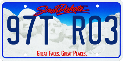 SD license plate 97TR03