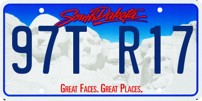 SD license plate 97TR17