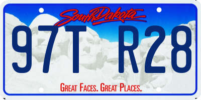 SD license plate 97TR28