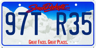 SD license plate 97TR35