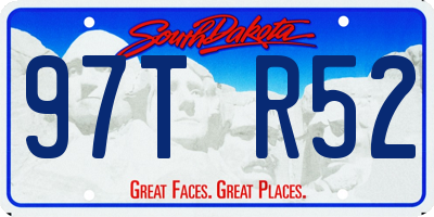 SD license plate 97TR52