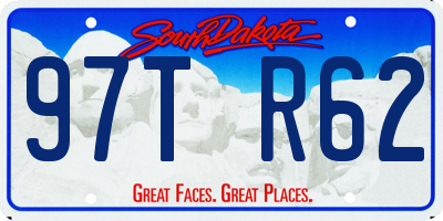 SD license plate 97TR62