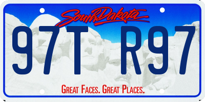 SD license plate 97TR97