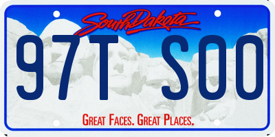 SD license plate 97TS00