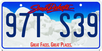 SD license plate 97TS39