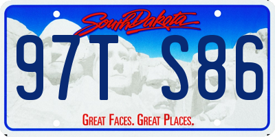 SD license plate 97TS86