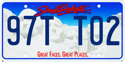 SD license plate 97TT02