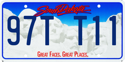 SD license plate 97TT11