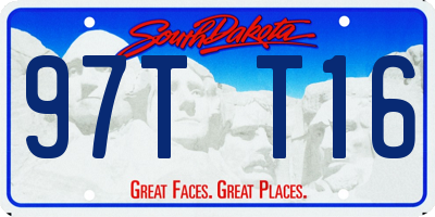 SD license plate 97TT16