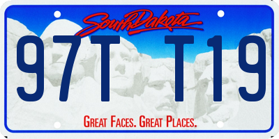 SD license plate 97TT19