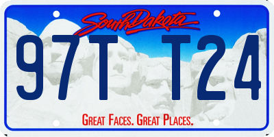 SD license plate 97TT24