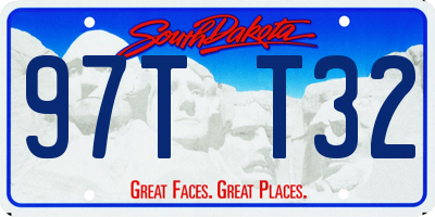 SD license plate 97TT32