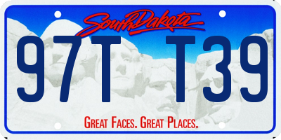 SD license plate 97TT39