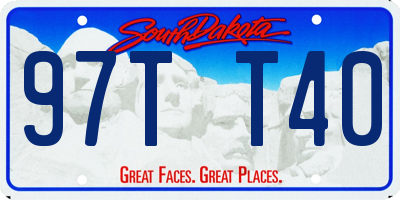 SD license plate 97TT40