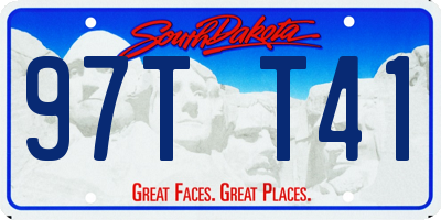 SD license plate 97TT41