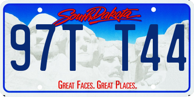 SD license plate 97TT44